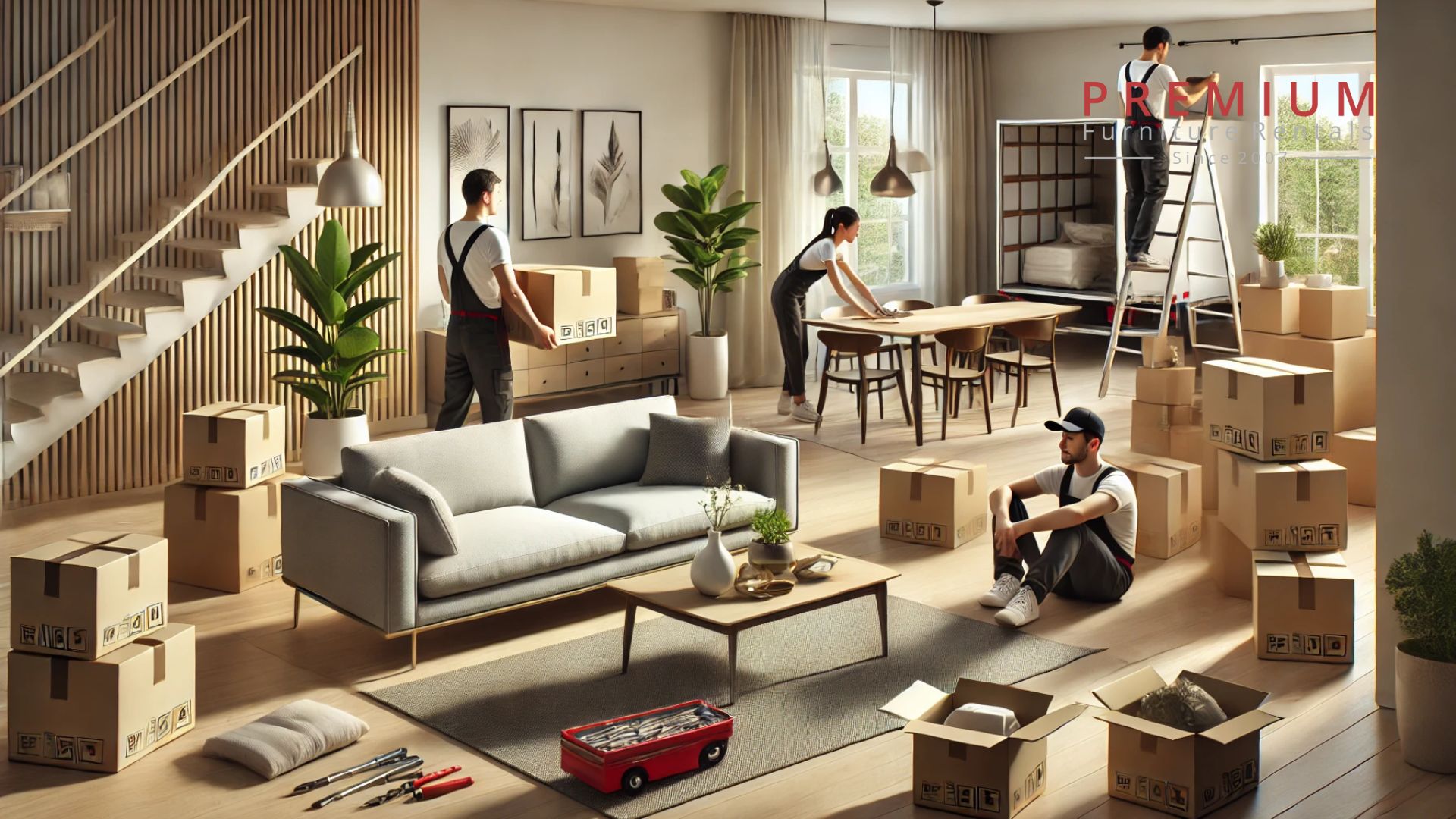 Furniture Rental Delivery, Installation, and Collection Services